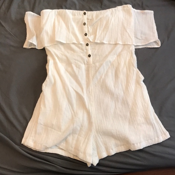 Urban Outfitters Other - UO white off the shoulder romper